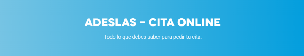 adeslas cita online
